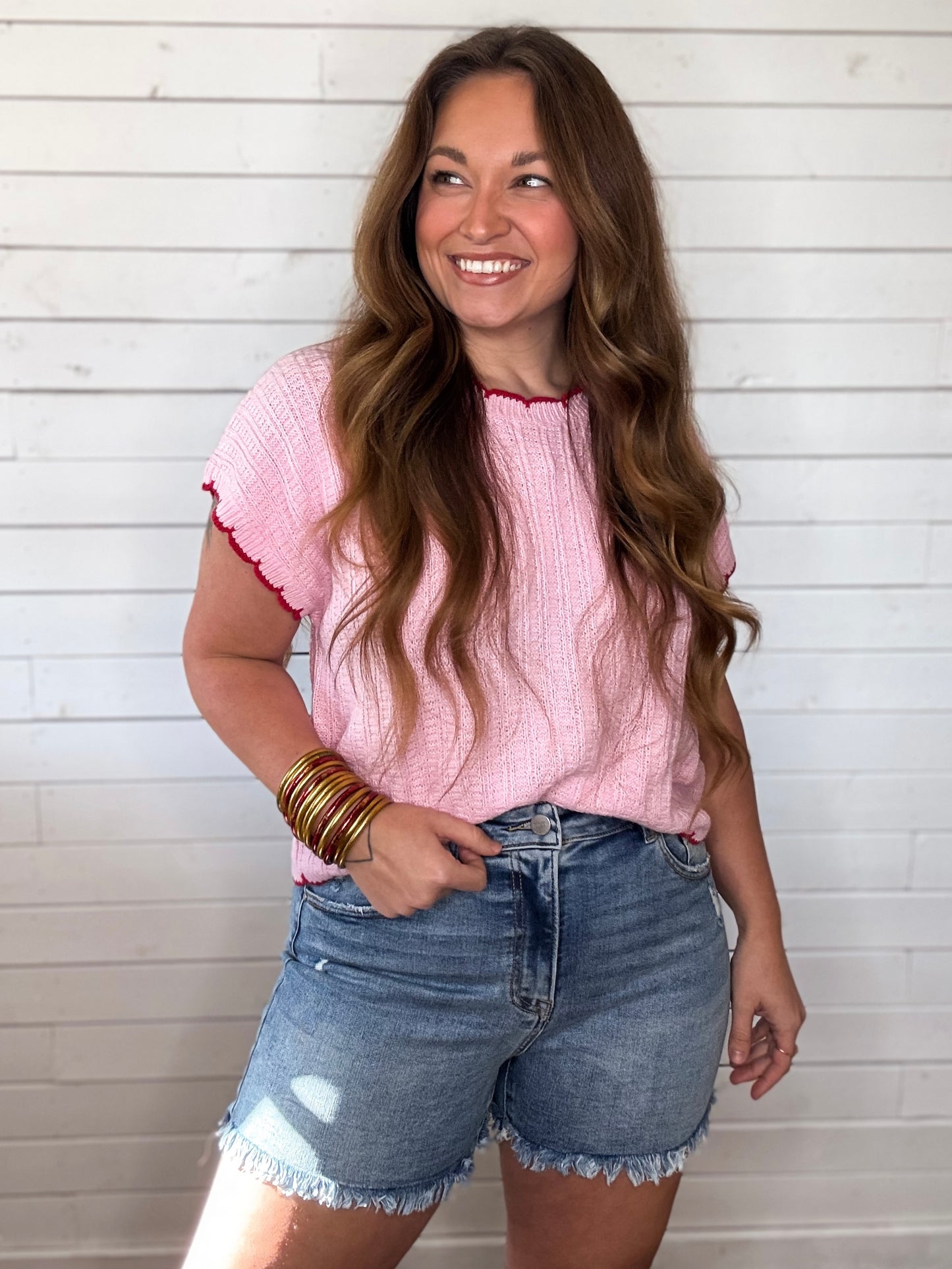 Annie Scallop Edge Top