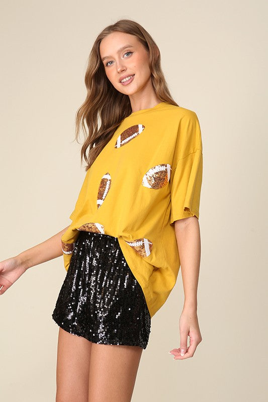 Game Day Sequins Tee