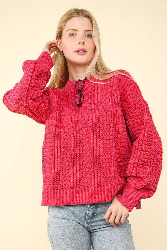 Two Tone Cozy Knit Sweaters