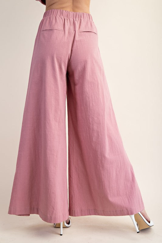 Wide Leg Linen Pants