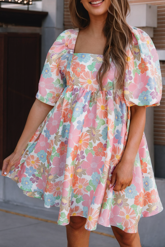 Emmie Pink Floral Dress