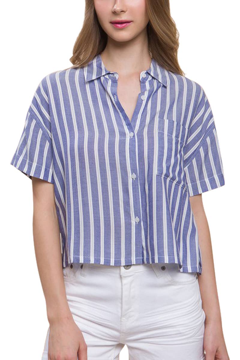 Spencer Striped Camp Shirt