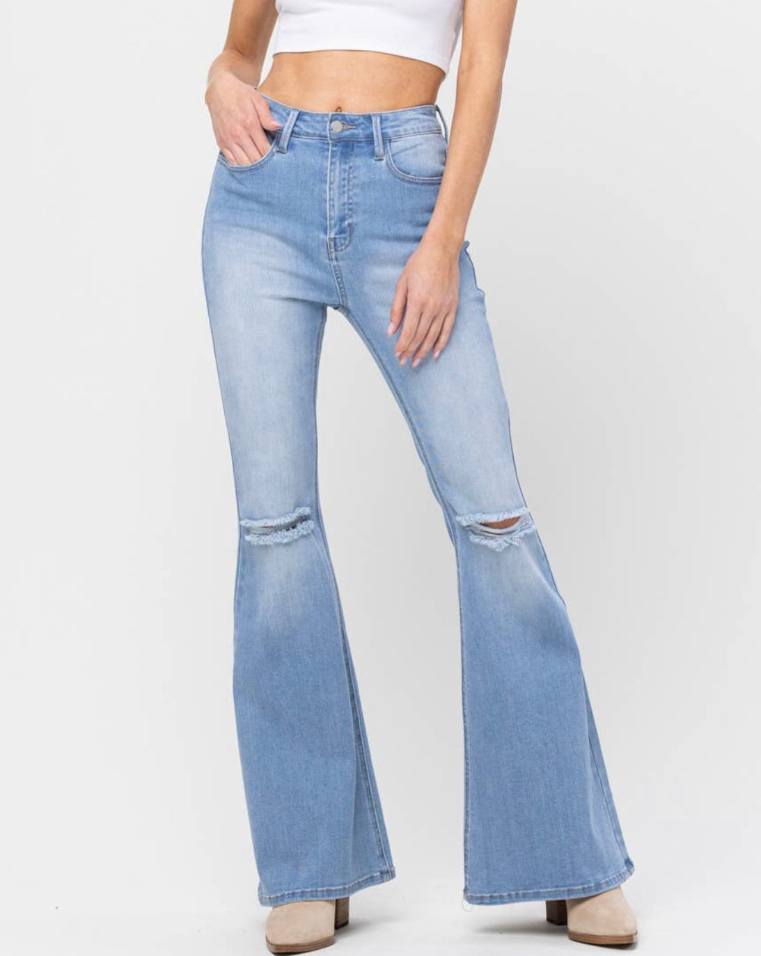 High Rise Super Flare Jeans